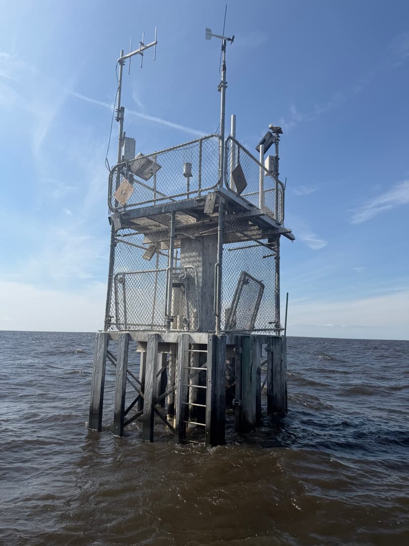 Monitoring station in Lake Okeechobee